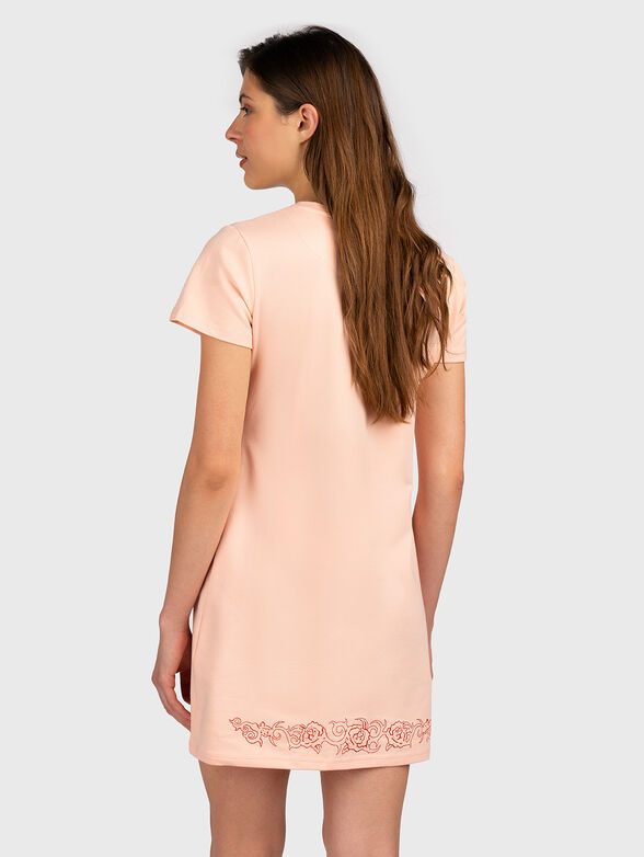 GMDL 021 pink sports dress with embroidery - 2