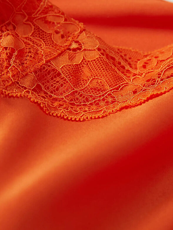 NEW GLAM SATIN satin top whit lace - 4