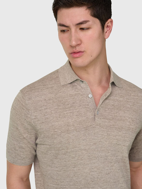 Polo shirt with a knit texture  - 4