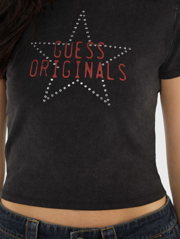 T-shirt with rhinestones - 4