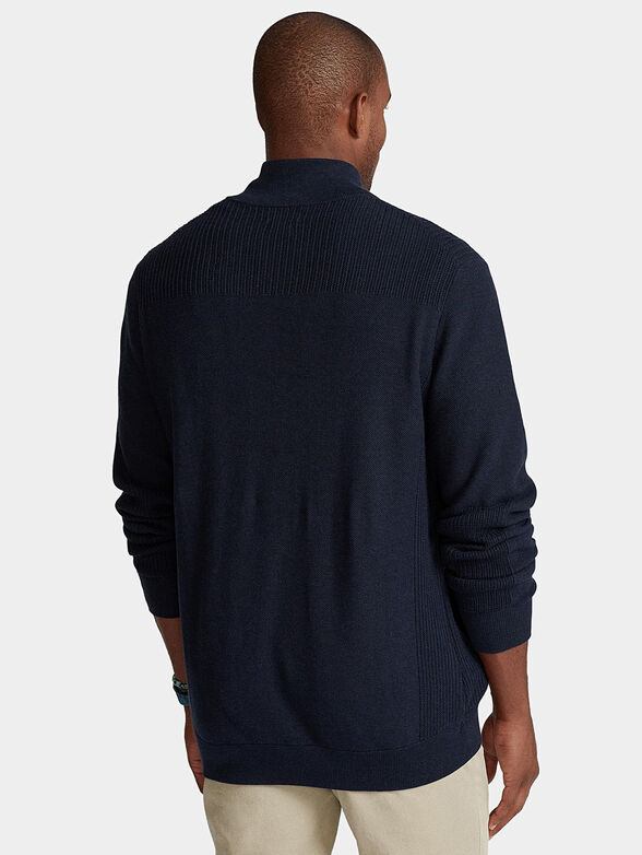Cotton cardigan with zip - 2