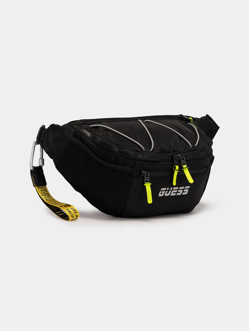 Black waist bag with neon accents - 3