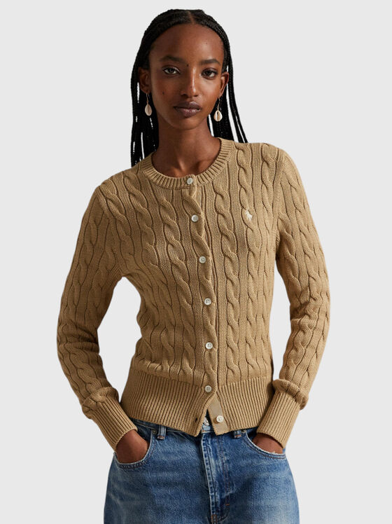 Плетена жилетка от памук - 1