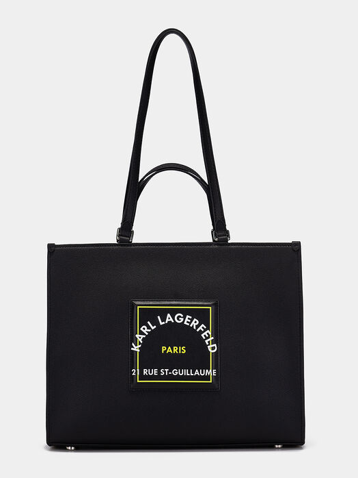 Shopper bag with logo inscription