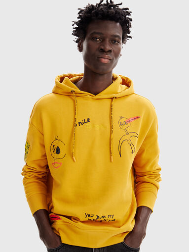 Hooded cotton sweatshirt  - 5