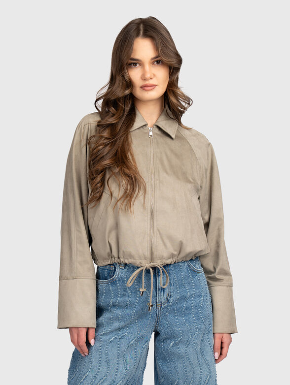 Bomber jacket with ties - 1