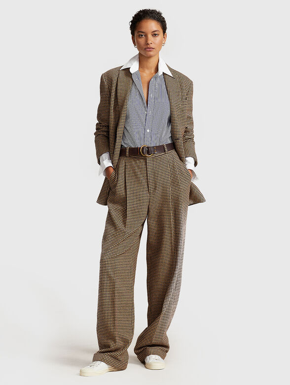 Cotton shirt with striped design - 2