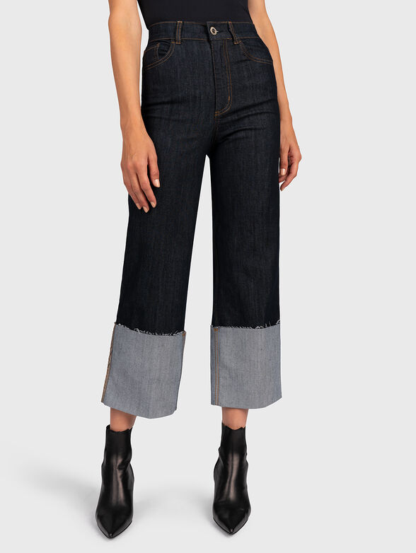 Jeans with accentuating hem - 1