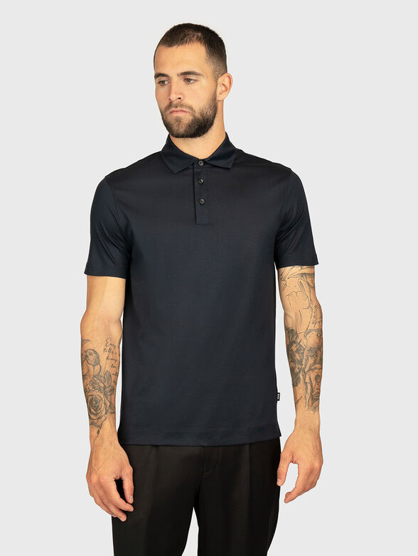 Cotton blend polo shirt - 1