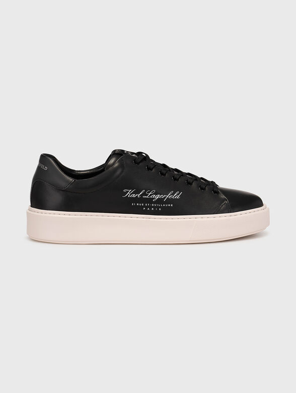 MAXI KUP leather sports shoes in black - 1