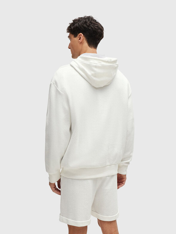 SULLIVAN white sweatshirt in cotton - 3