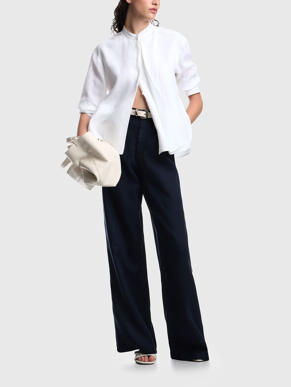 Beige linen pants - 3