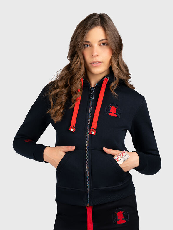 Black hooded sweatshirt  - 0