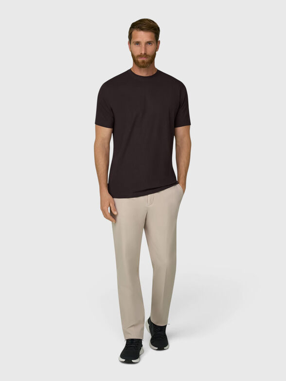 Brown cotton t-shirt - 1