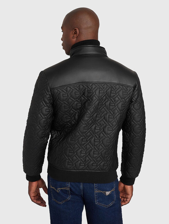 Quilted faux leather jacket  - 3