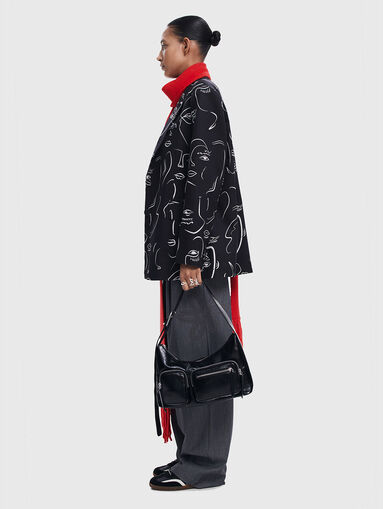 Contrast print jacket - 5