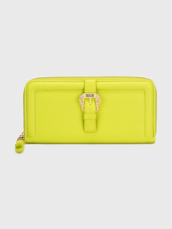 Eco leather purse with logo accent - 1
