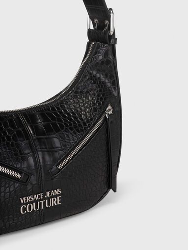 Croc-effect shoulder bag  - 5