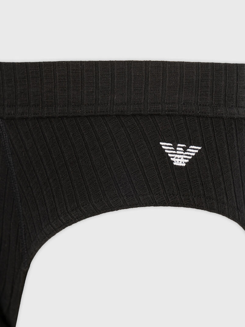 Cotton briefs with logo - 3