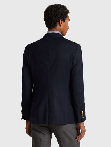 Navy single breasted jacket - 3