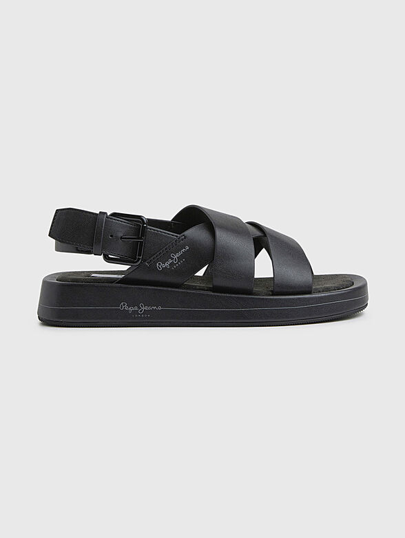 SUMMER BLOCK beige sandals in eco leather - 1