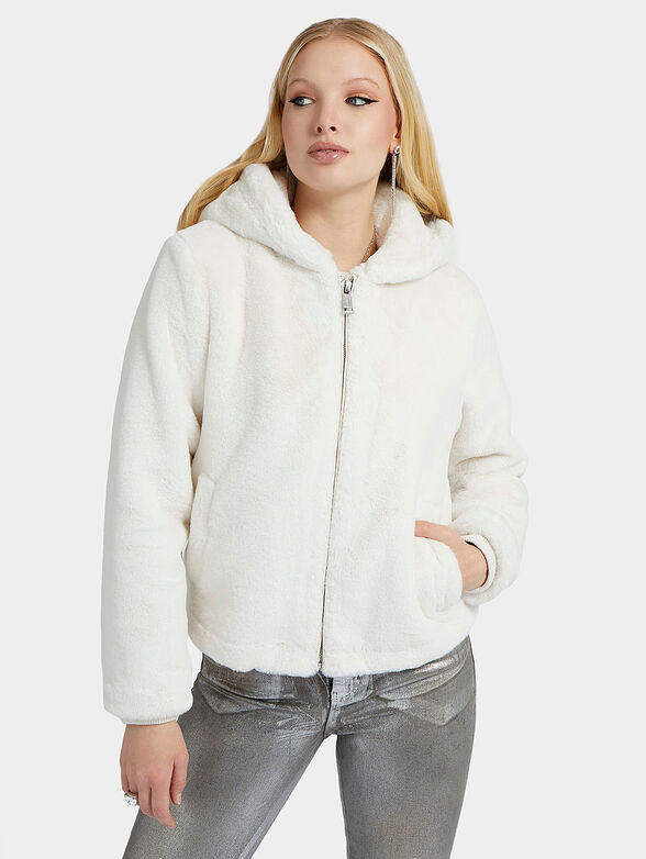THEOLINE jacket with hood and embroidery on the back - 1