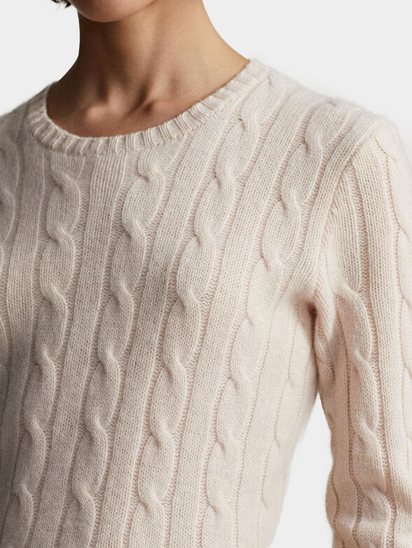 JULIANNA pale pink cashmere sweater - 4