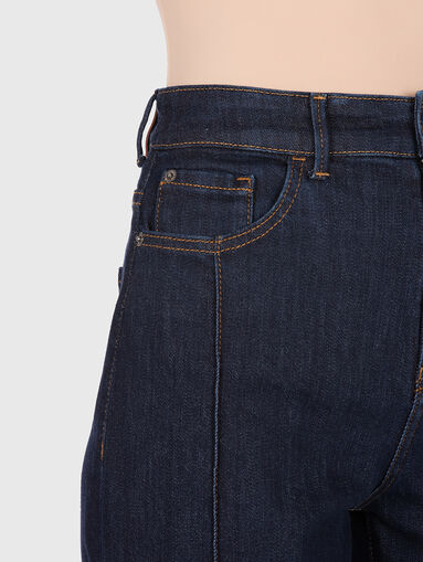 High waist jeans with logo - 5