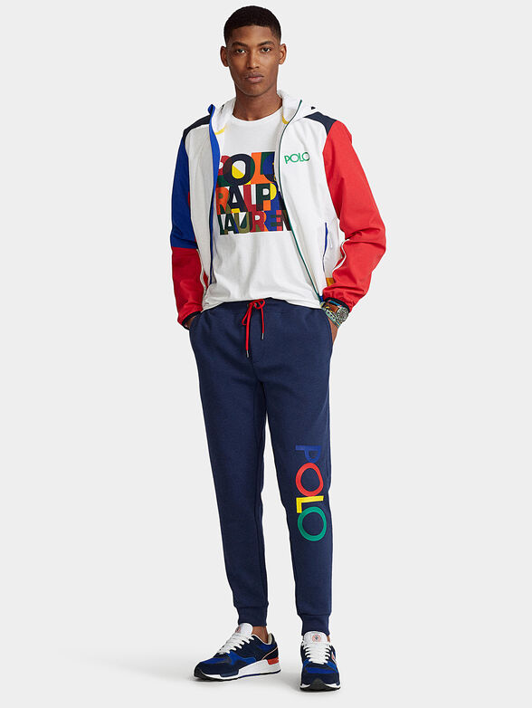 Jogger pants with logo inscription - 2