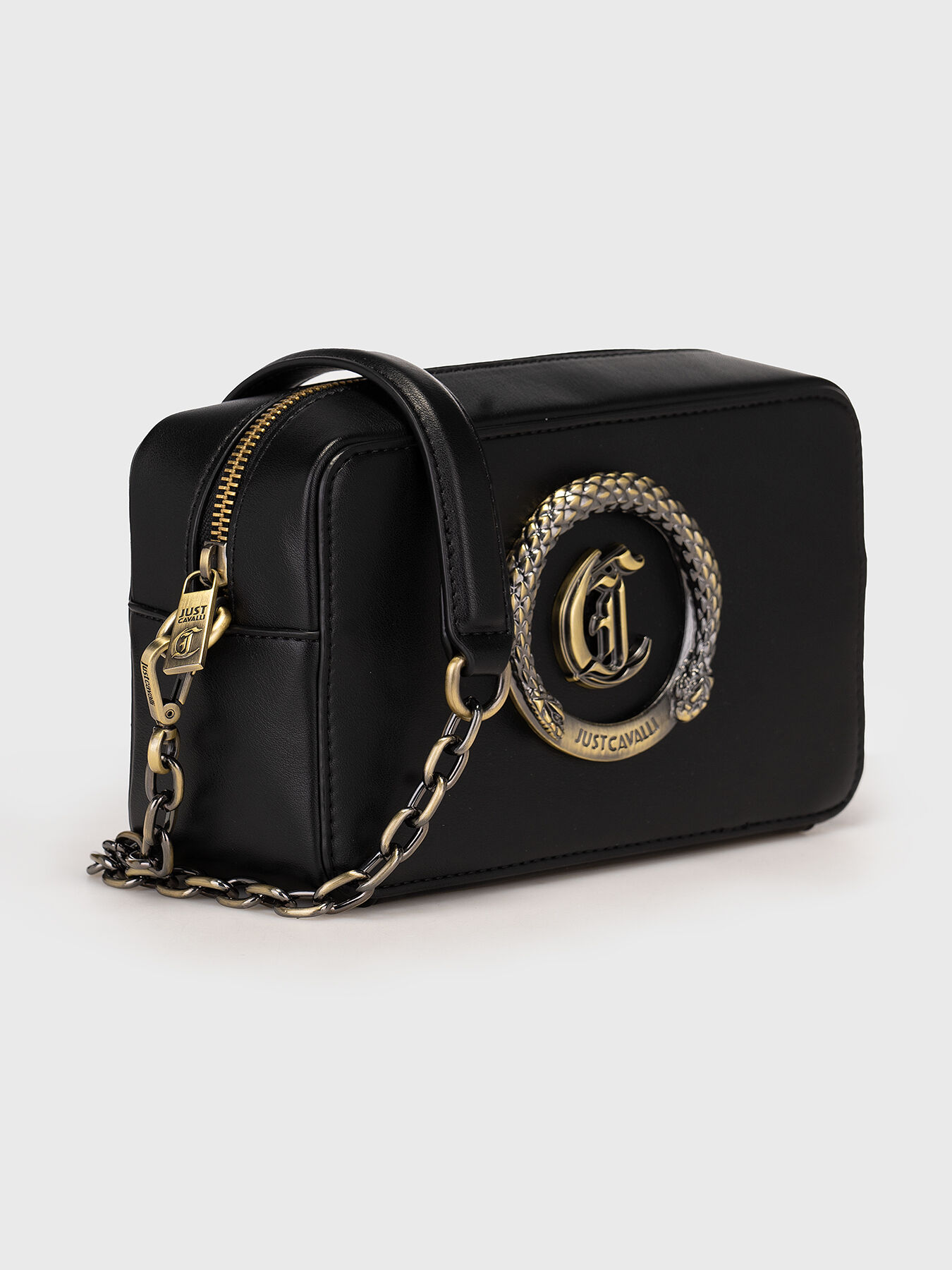 25SS新作【 】CKJ CHAIN CROSS BAGブラックゴールド Noir Chain-Strap Shoulder Bag - CHARLES & KEITH KR