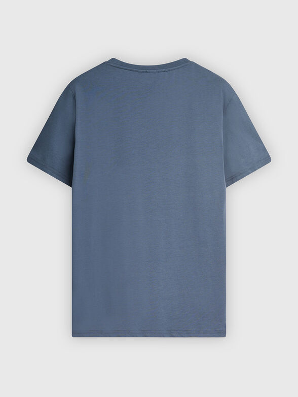 Cotton T-shirt with oval neckline - 2