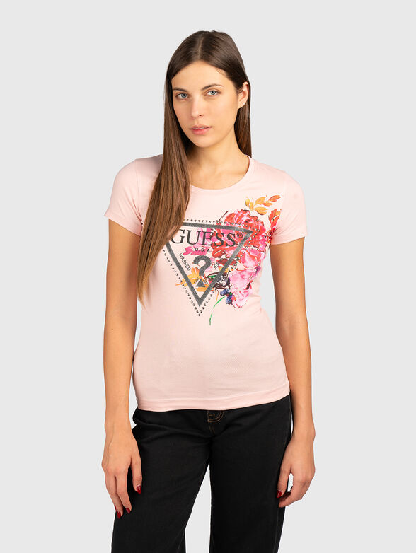 T-shirt with floral motifs - 1