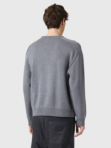 Crew neck sweater with logo - 3