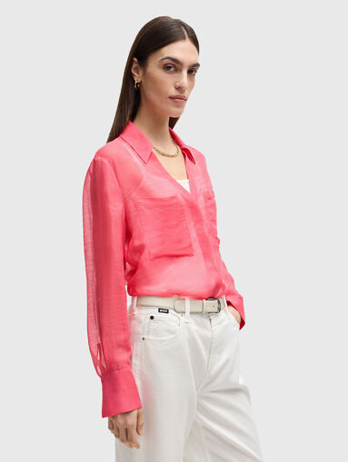 BOSALA long sleeve shirt in linen blend - 4