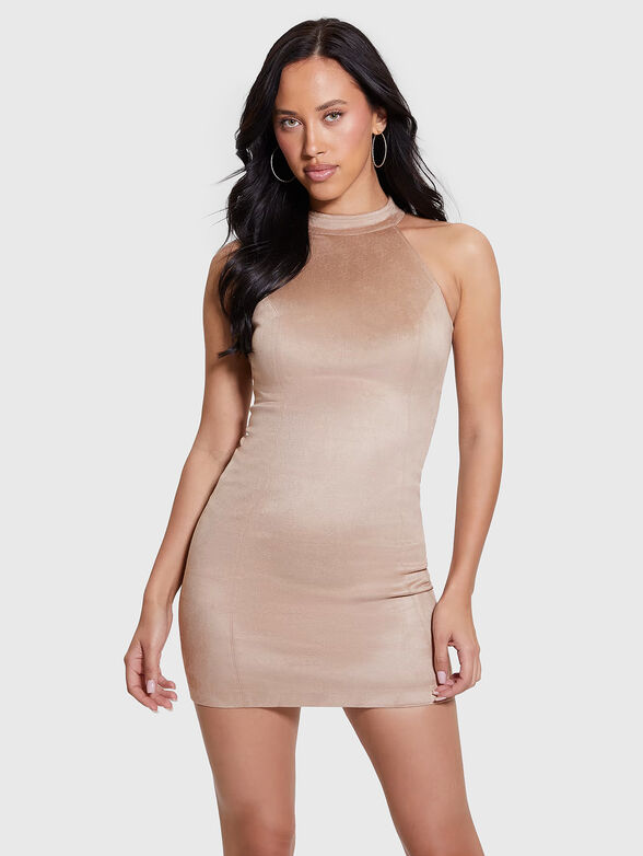 NAOMI dress with halter neckline - 1