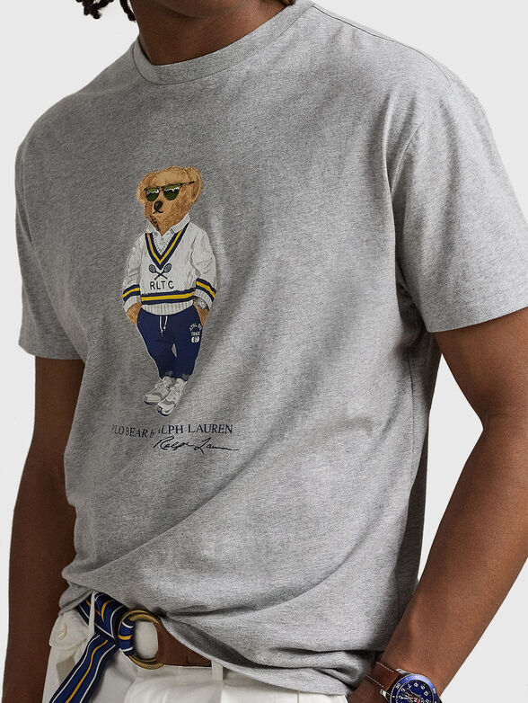 Polo Bear print cotton T-shirt - 4