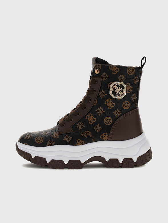 BENZON ankle boots with monogram - 1