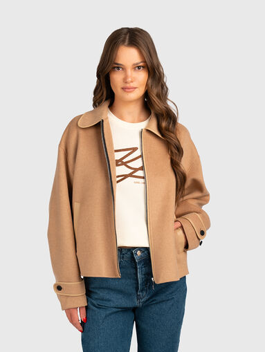 Short wool blend coat - 4