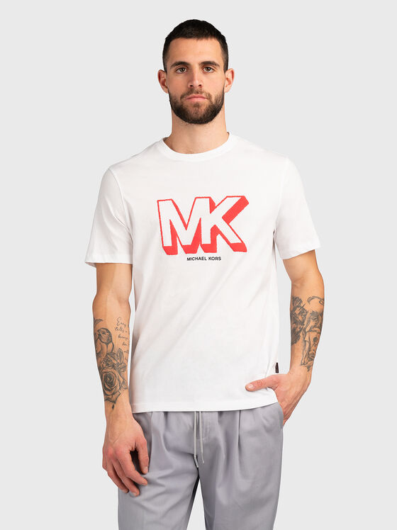 Бяла тениска SKETCH от памук - 1