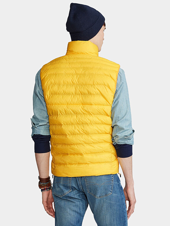 Padded vest in yellow color - 2