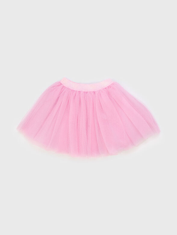 Glitter effect skirt in pink  - 2