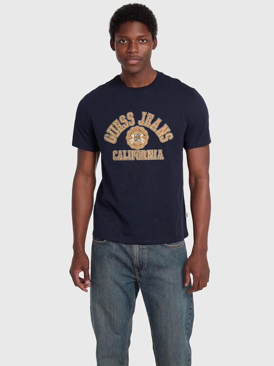 Памучна тениска с принт - 1