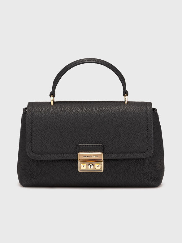 Leather bag with golden logo - 1