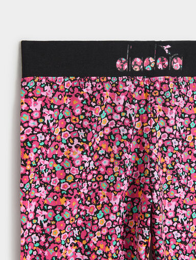 BLOSSOM black leggings with logo - 5