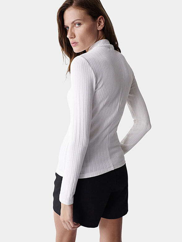 White ribbed sweater - 3