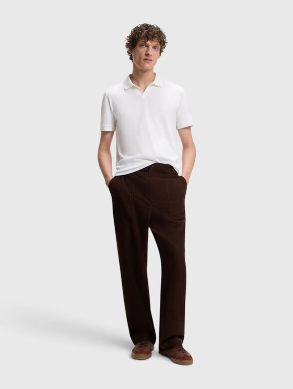 BECKHAM x BOSS cotton and silk polo shirt  - 1