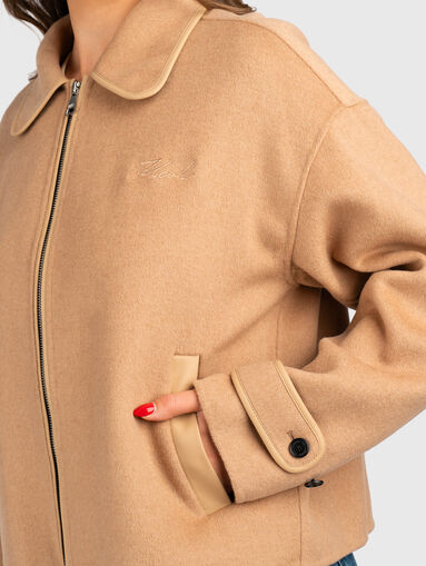 Short wool blend coat - 5