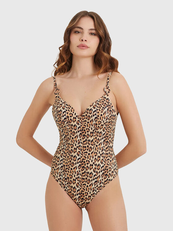 ESSENTIALS swimsuit with animal print  - 1