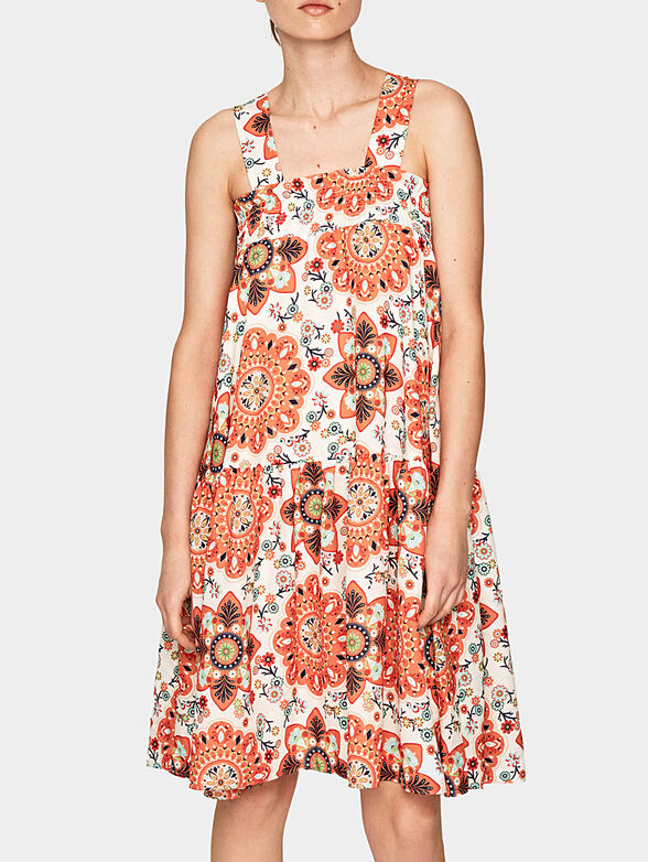 LORETO dress with floral motifs - 2