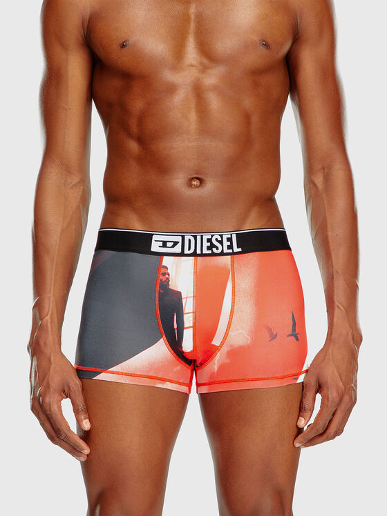Boxers with print and logo - 1